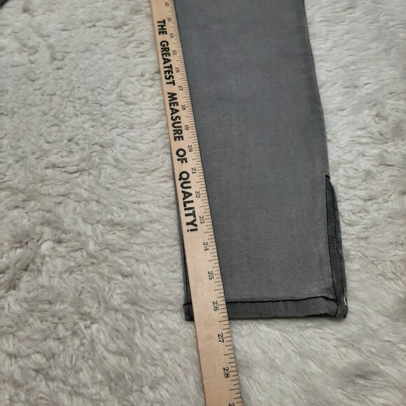 Guess Woman's Marilyn 3 Zip Gray Skinny Jeans Size 31 - Picture 7 of 11